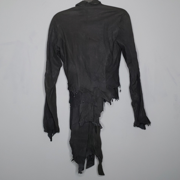 Apocalyptic Leather Jacket Goth Grunge - Picture 3 of 11